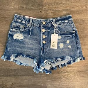 NWT Distressed Denim Shorts